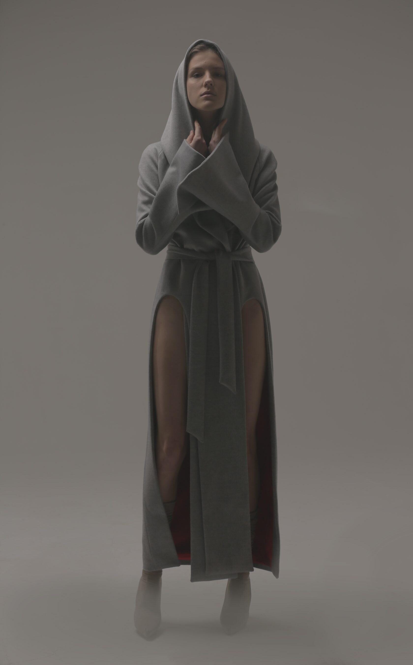 Long gray coat